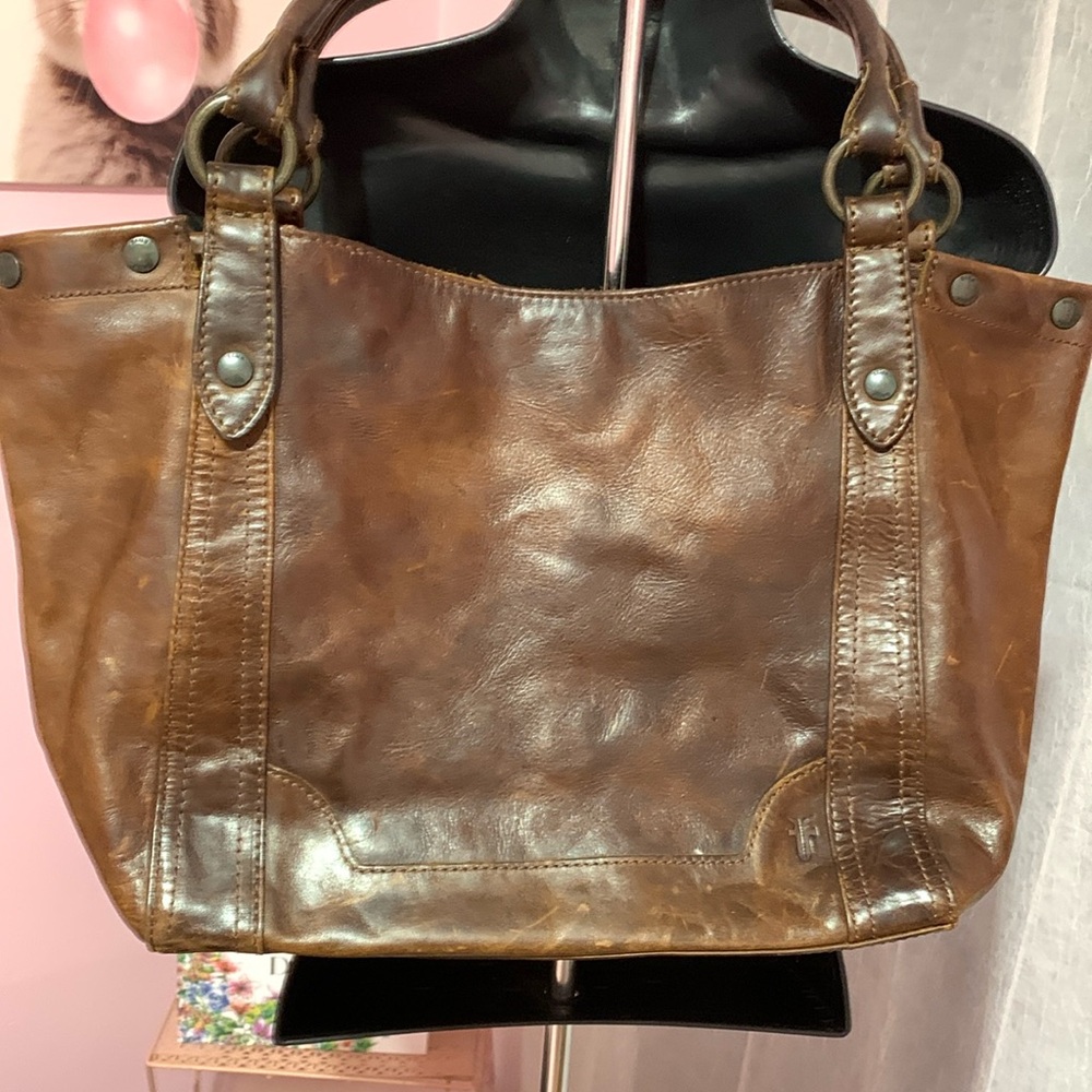 Frye brown leather purse